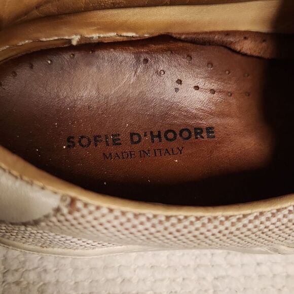 Sofie D'Hoore neutral canvas slip-on platform sneakers - Picture 4 of 10